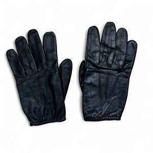 Hatch high quality black leather gloves for men, size L